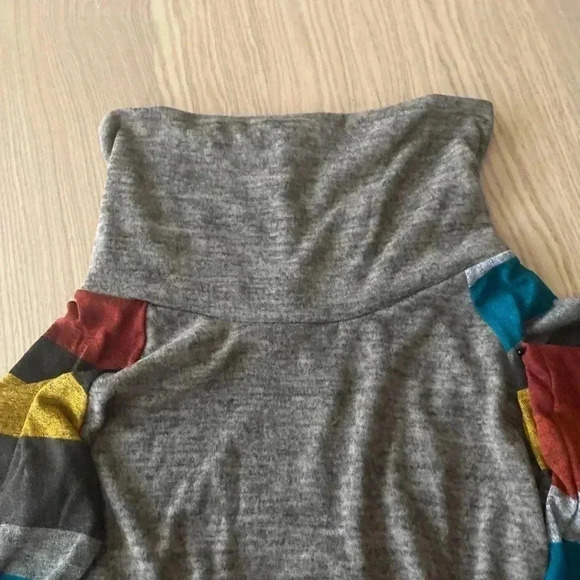 🆕Jardín Cowl Neck Comfy Stripes Sleeve Tunic S🆕 - Picture 6 of 9